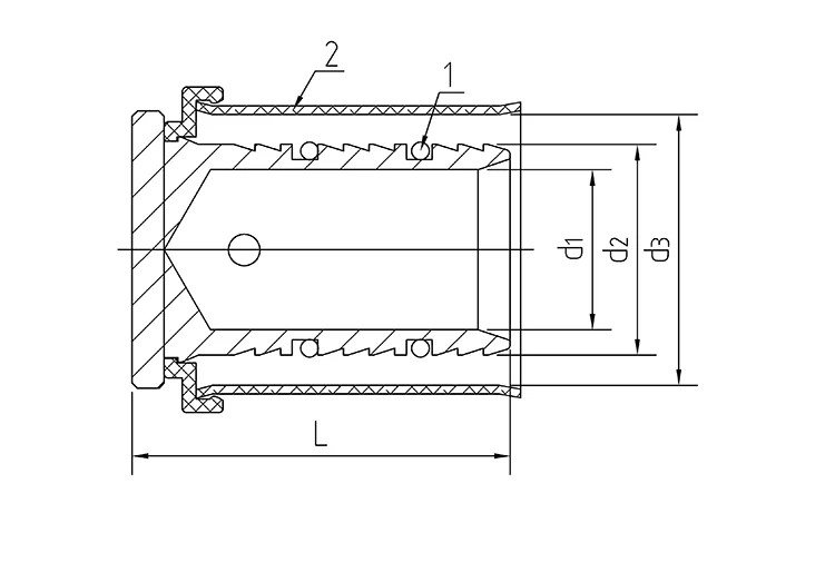 Press-fit Brass Pipe Stop Plug